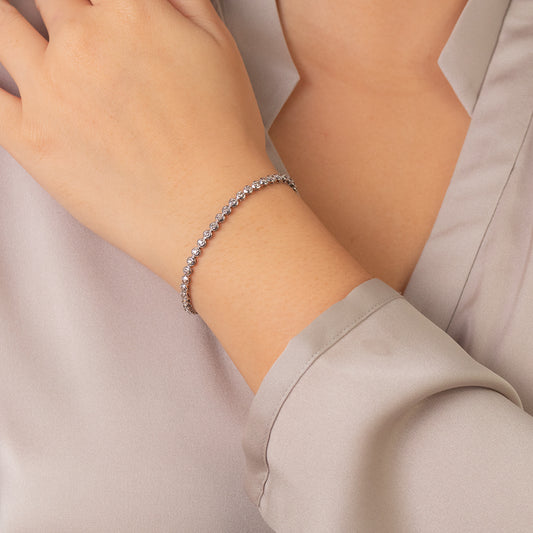 Diamond Tennis Bracelet in 10K White Gold (1.00 ct tw)