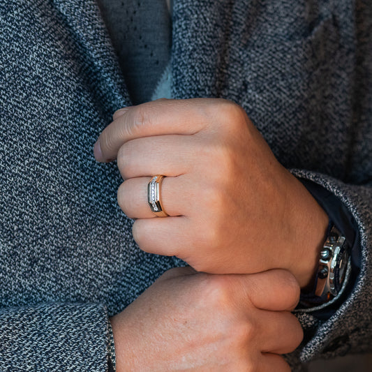 Gent's Channel Set Diamond Ring in 10K Yellow Gold (0.25ct tw)