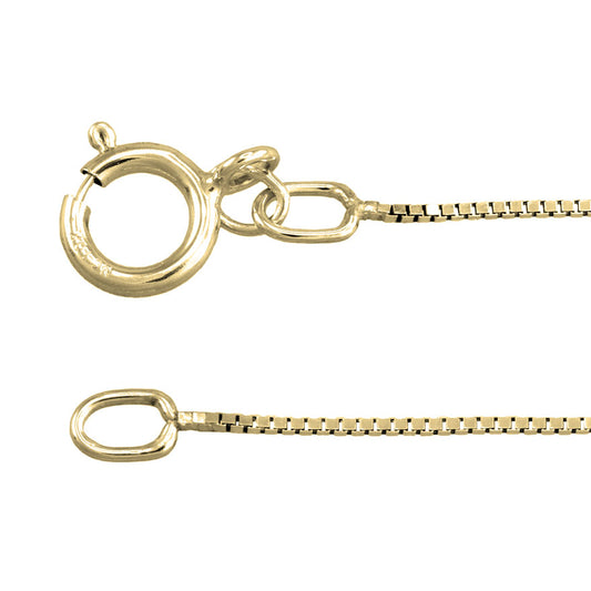 10K Yellow Gold 0.60mm Box Chain (16")