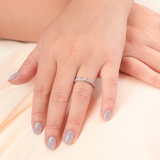 Diamond Anniversary Band in 14K White Gold (0.40 ct tw)