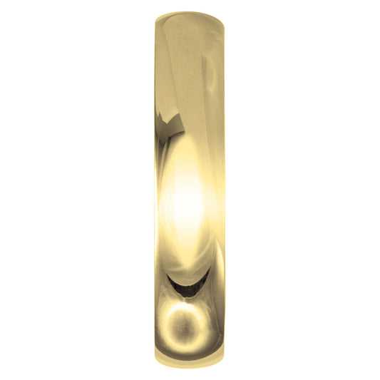 Low Dome Comfort Fit Wedding Band in 10K Yellow Gold (4MM)