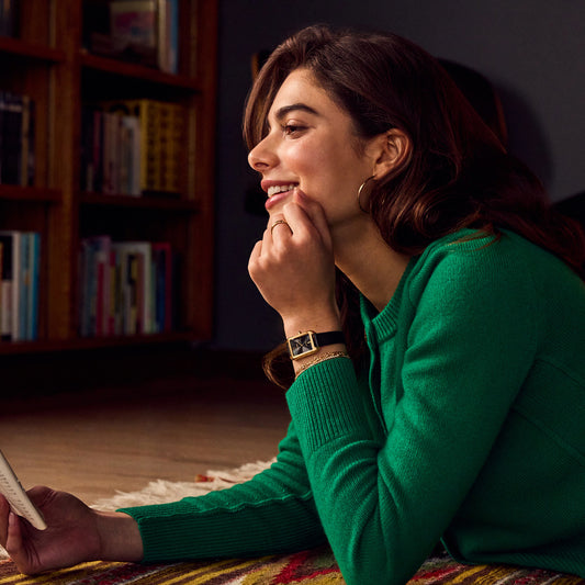 Citizen Eco-Drive Women's Black Dial Leather Strap Watch | EM1192-01E