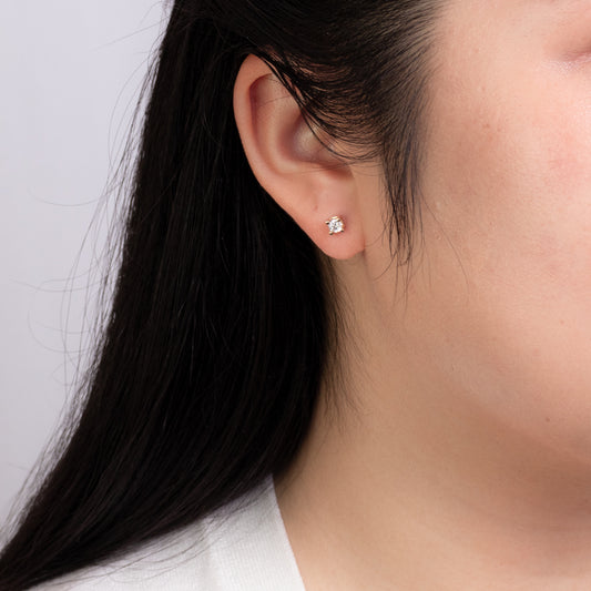 Solitaire Canadian Diamond Stud Earrings in 14K Yellow Gold (0.30 ct tw)