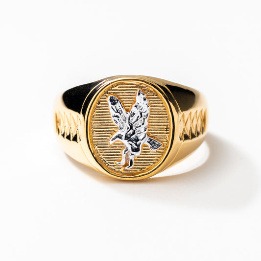 Men's Eagle Ring in 10K Yellow Gold