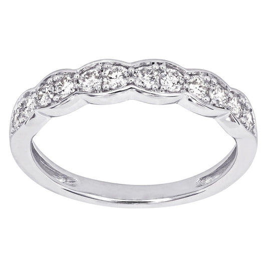 Diamond Anniversary Band in 14K White Gold (0.40 ct tw)