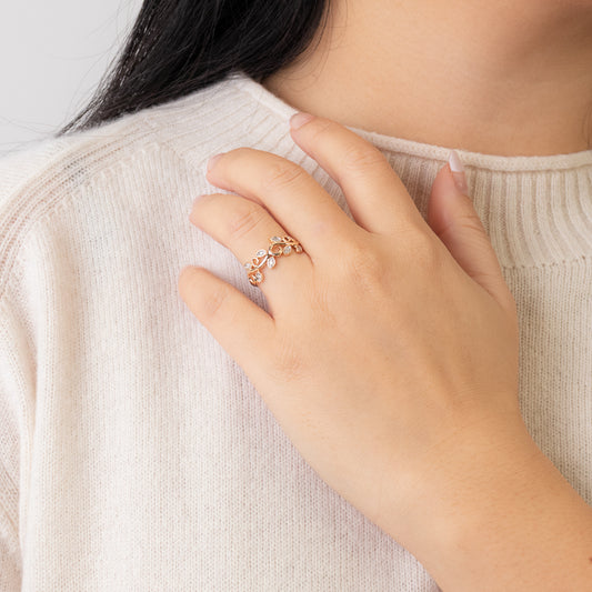 Vine Ring in 10K Yellow Gold (0.10 ct tw)