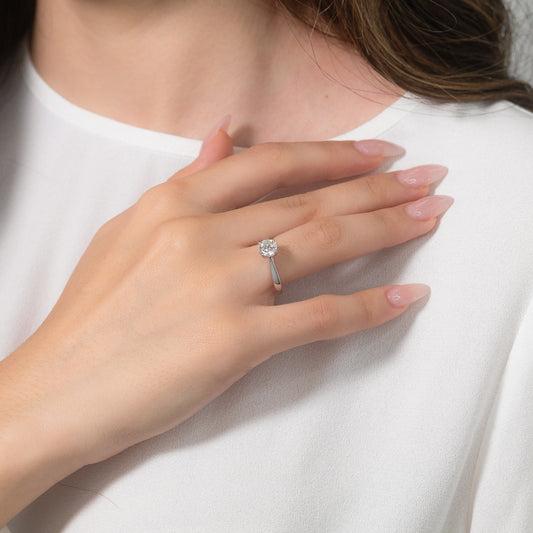 Canadian Diamond Solitaire Engagement Ring in 14K White Gold (1.00 ct tw)