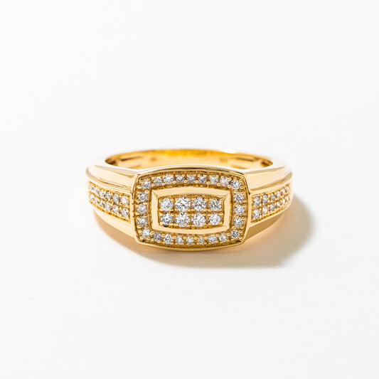 Men's Diamond Ring in 10K Yellow Gold (0.40 ct tw)