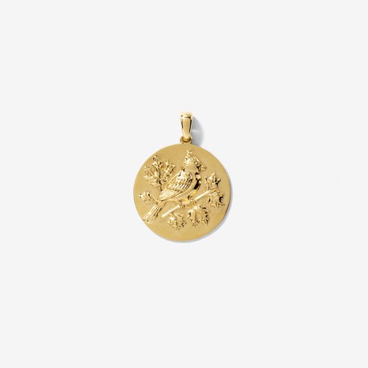 Cardinal Pendant in 10K Yellow Gold