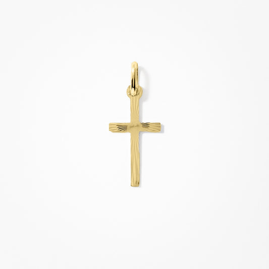 Cross Pendant in 10K Italian Yellow Gold