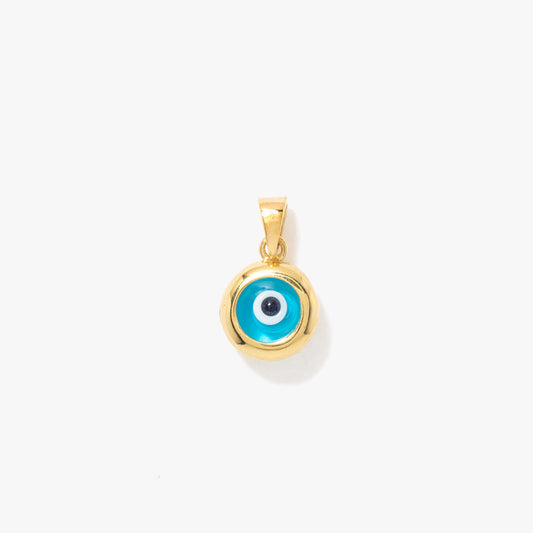 Evil Eye Charm in 10K Yellow Gold