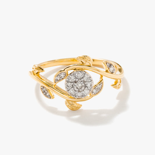 Vine Ring in 10K Yellow Gold (0.16 ct tw)