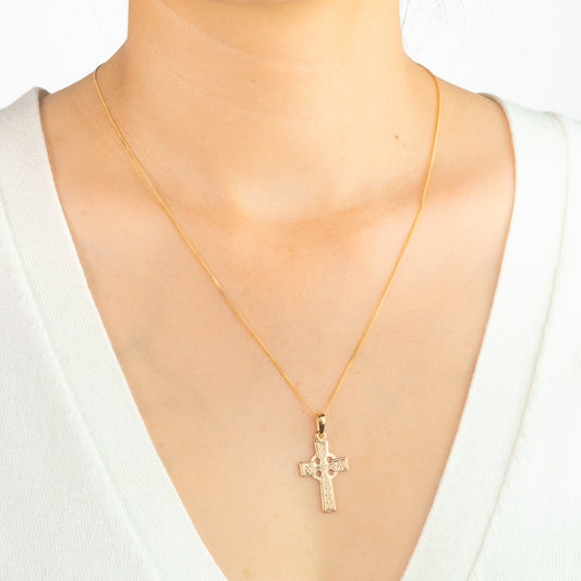 Celtic Cross Pendant in 10K Yellow Gold