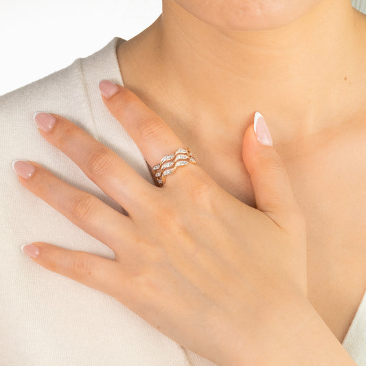 Diamond Cluster Ring in 10K Yellow Gold (0.45 ct tw)