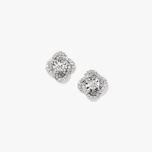 Diamond Jacket Earring in 10K White Gold (0.70 ct tw)