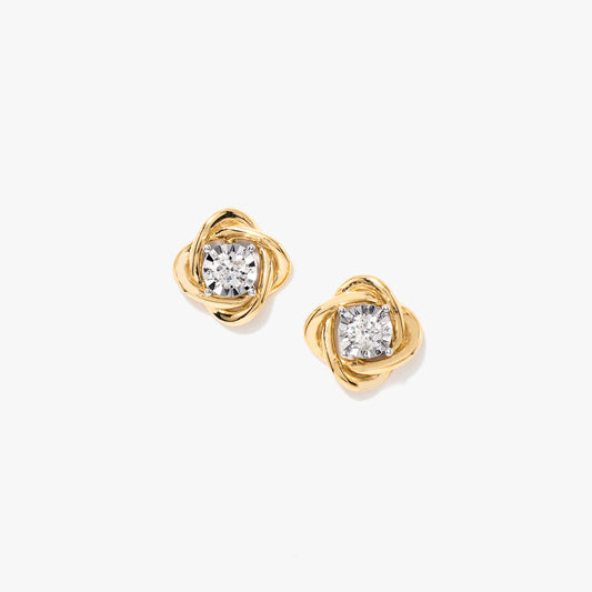 Diamond Jacket Earring in 10K White and Yellow Gold (0.30 ct tw)