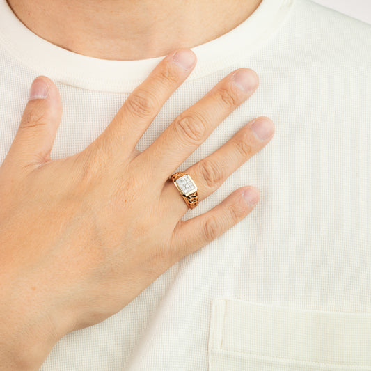 Men's Diamond Ring in 10K Yellow Gold (0.50 ct tw)