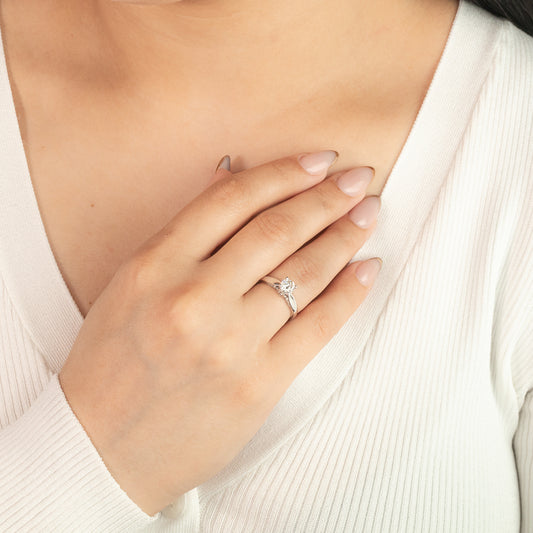 Diamond Engagement Ring in 14K White Gold (1.00 ct tw)