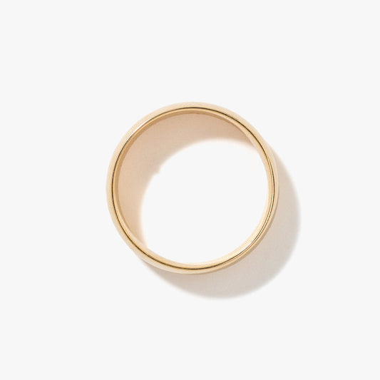 Low Dome Comfort Fit Wedding Band in 10K Yellow Gold (6MM)