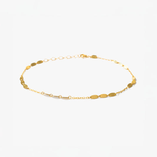 Oval Link Bracelet in 10K Yellow Gold