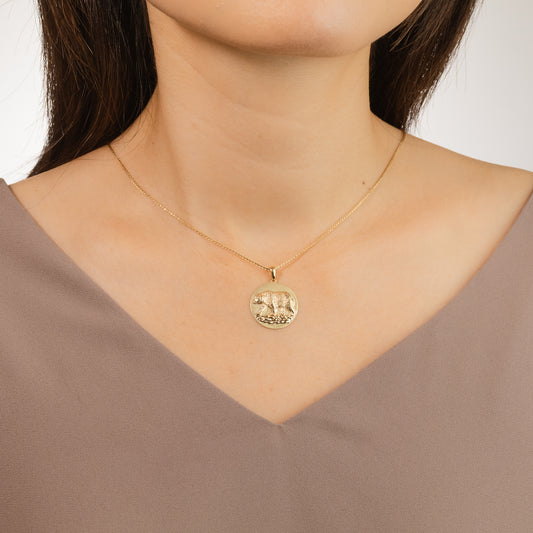 Bear Pendant in 10K Yellow Gold