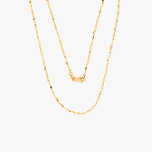 10K Yellow Gold 1.5mm Singapore Chain (18")