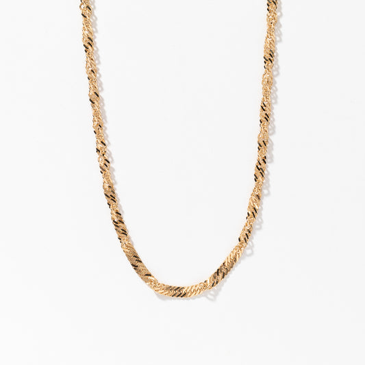 10K Yellow Gold 2.2mm Singapore Chain (18")