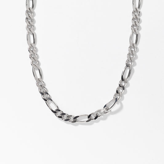 4mm Silver Figaro Chain (20”)