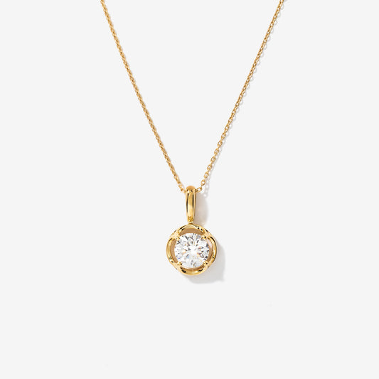 Lab Grown Diamond Necklace in 10K Yellow Gold (1.00 ct tw)