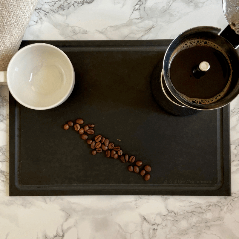 pro planche classic mit Kaffe von oben